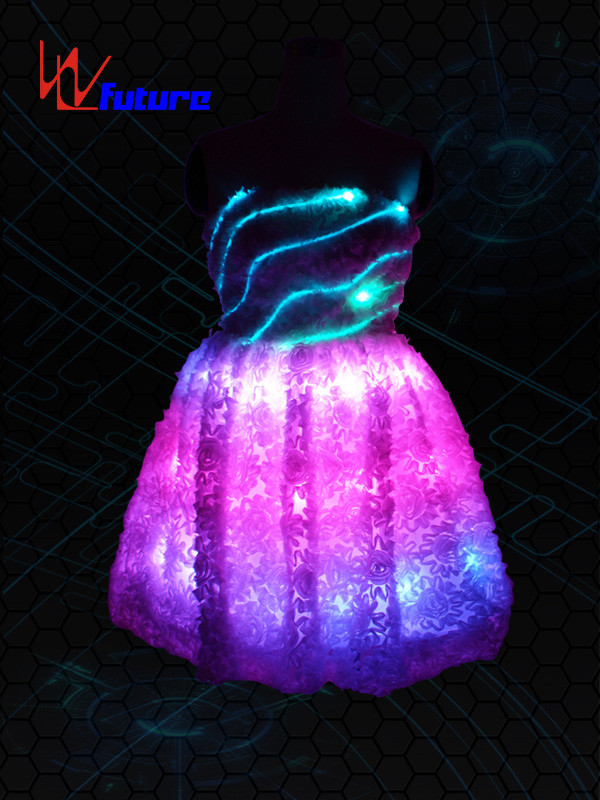 LED光纤发光裙发光礼服舞台表演服WL-07