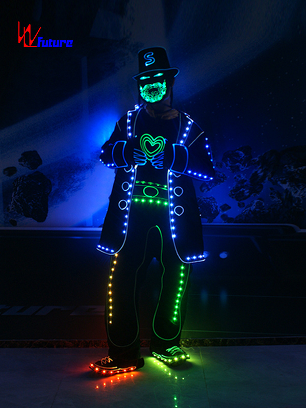未来创意无线编程控制发光服 达人秀Light balance 团体舞蹈LED服 WL-0195A