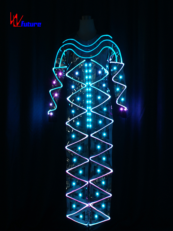 未来创意定制全彩光纤发光舞蹈服 舞台表演服 WL-0172