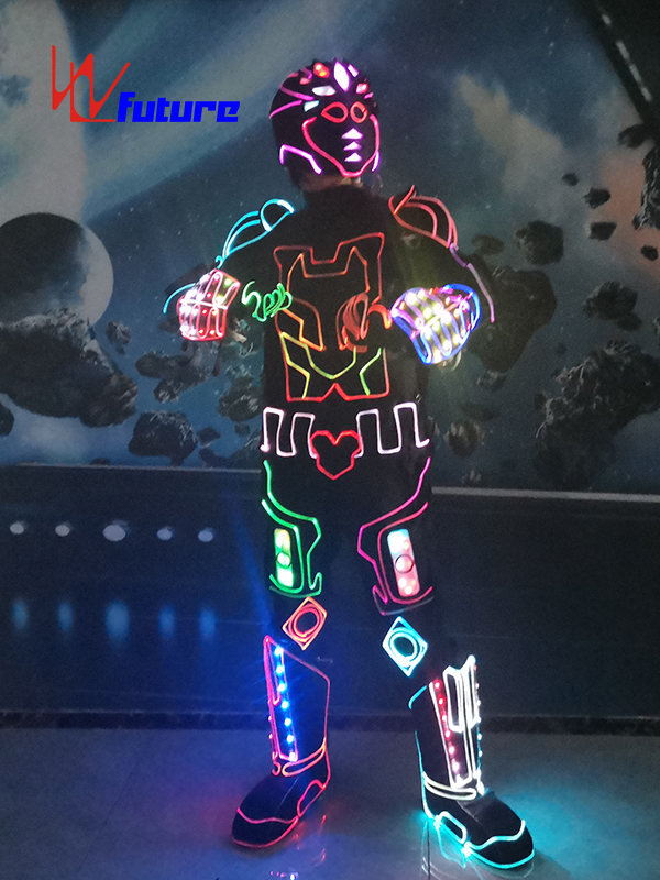 未来创意LED电光舞蹈表演服 LED面具手套 WL-0265
