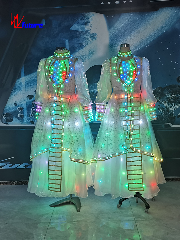 创意全彩LED发光舞台表演走秀主持人演出时装定制 WL-032