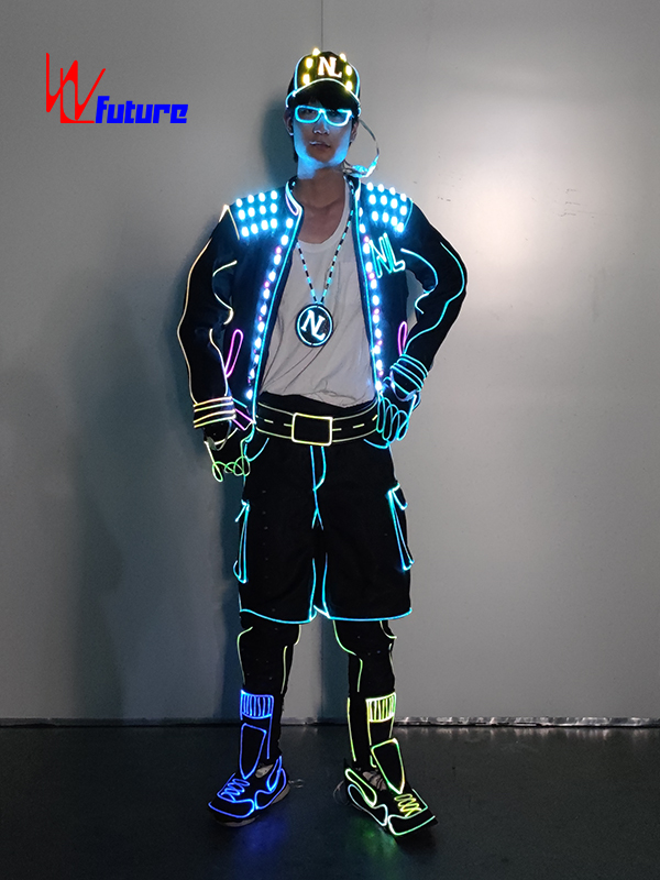 未来创意时尚潮流LED光纤电光舞表演服 WL-0325